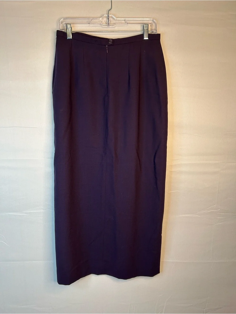 KGR Women’s Size 12 Straight Skirt Wool Purple Office Professional 90